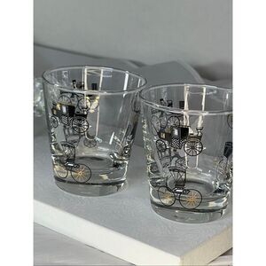 Set of VTG Libbey “ Horseless Carriage” whiskey glasses